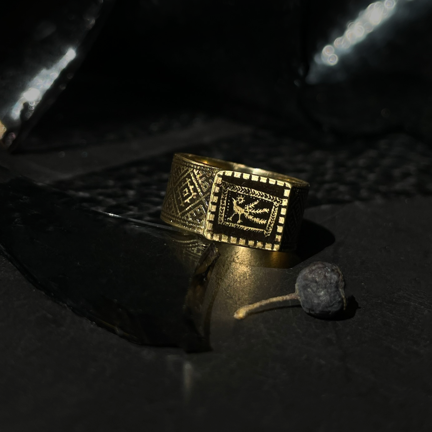 Signatarinis baltų zodiako žiedas