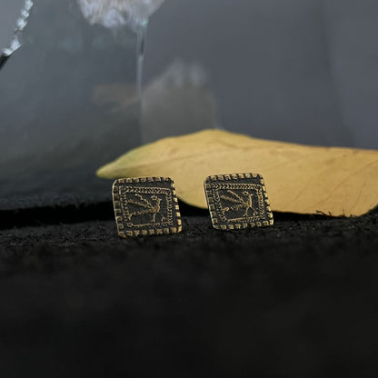 Auskarai "Baltų zodiako kvadratai"
