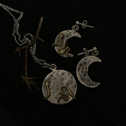 Silver earrings "Naktula"