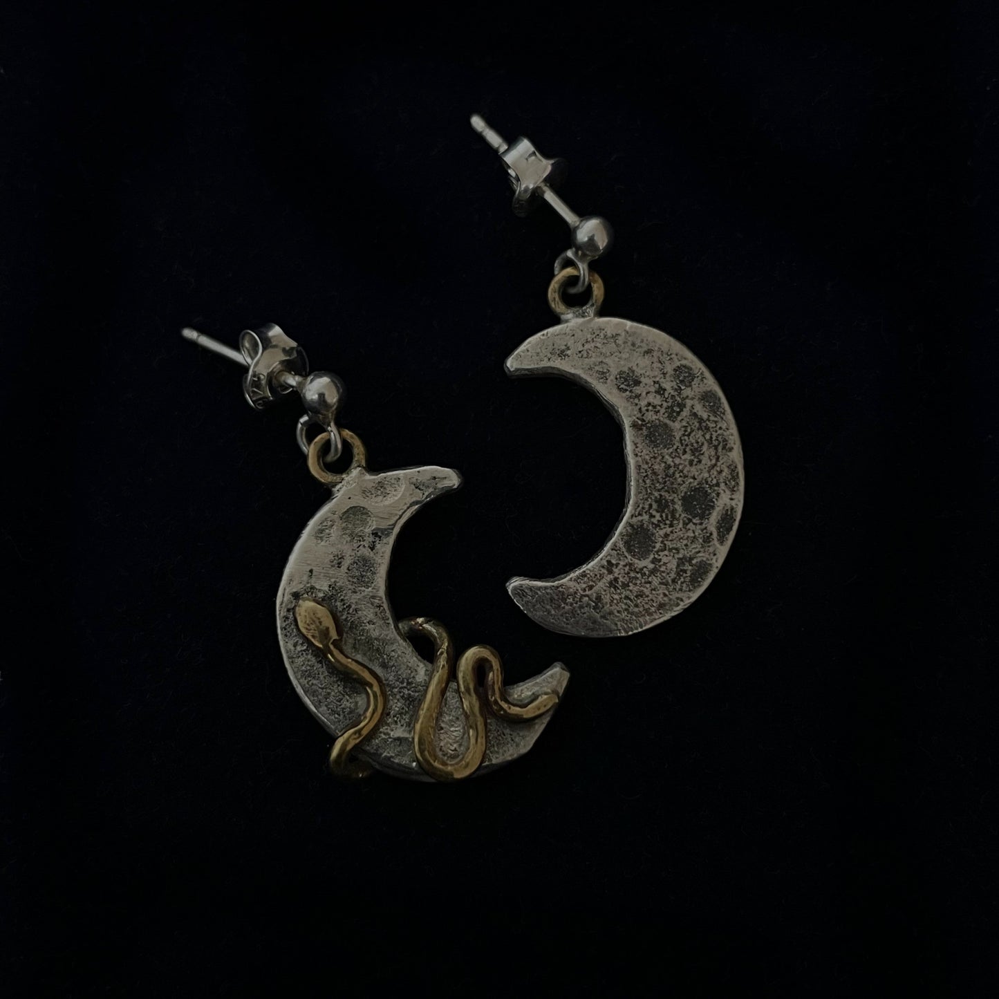 Silver earrings "Naktula"