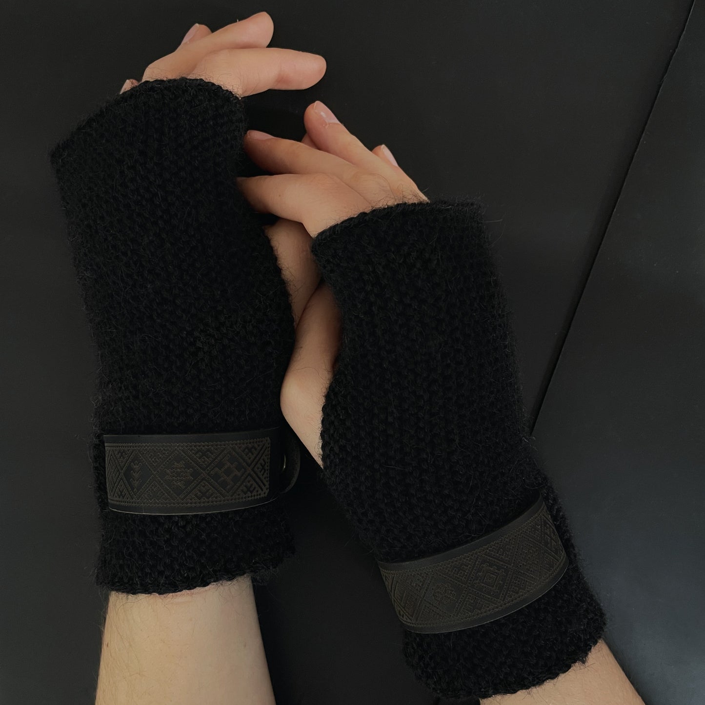 100% Alpakų vilnos riešinės