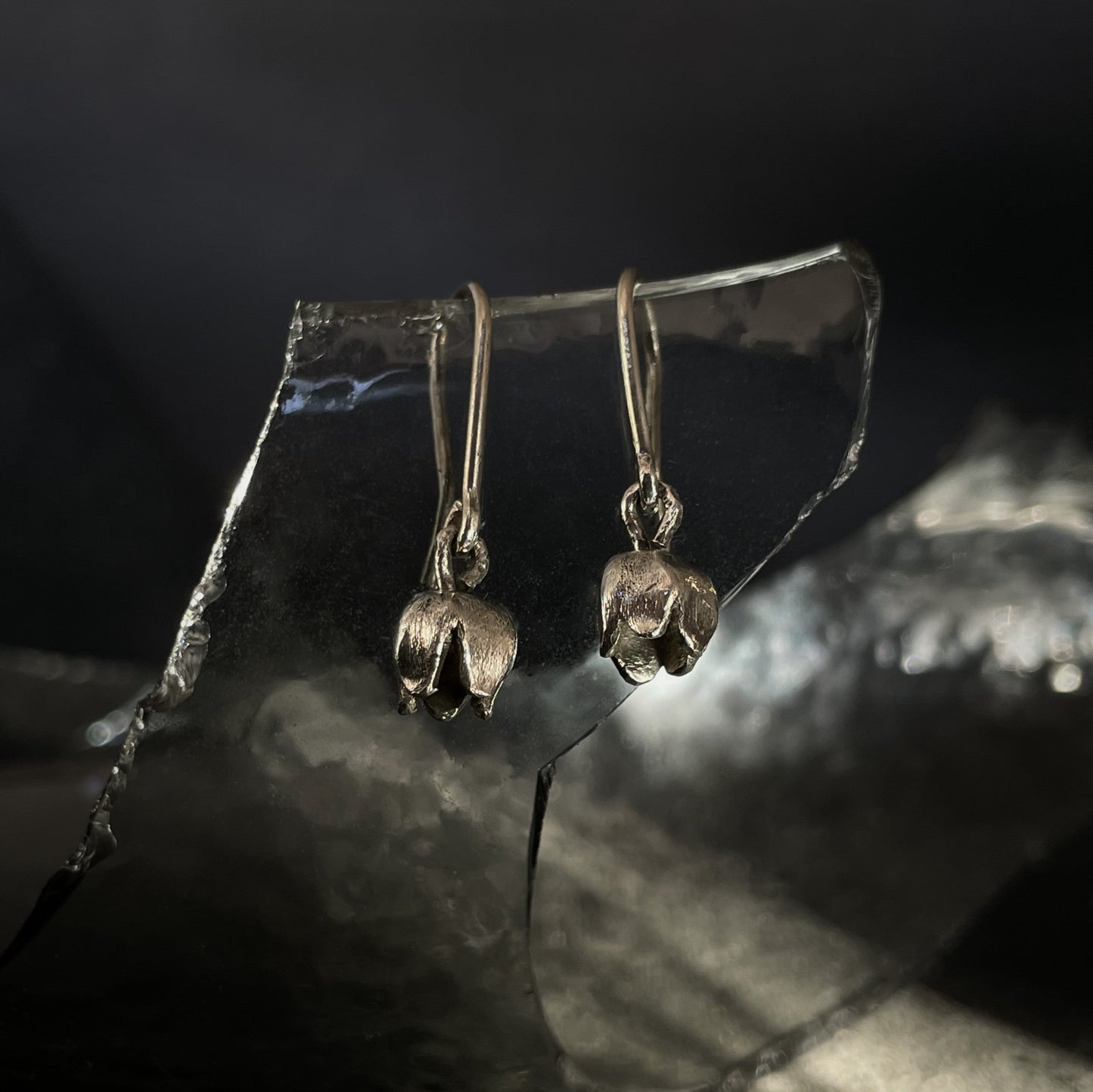 Earrings "Silver Dew"