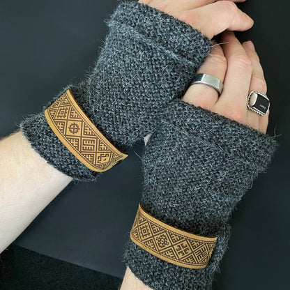 100% Alpakų vilnos riešinės